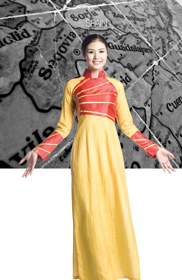 Ngắm bộ sưu tập áo dài năm châu tại Festival Huế 2014 - ảnh 2